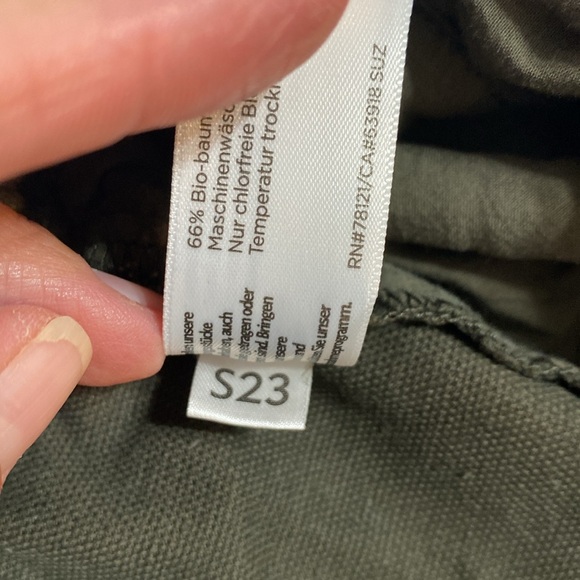 Eileen Fisher Forest Green Small Organic Cotton/Hemp Blend Boho Pants. - Picture 8 of 12